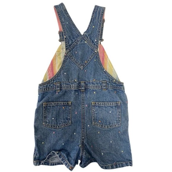 Gymboree 2002 denim shortall overalls SIZE 4 Vintage! - Picture 2 of 3